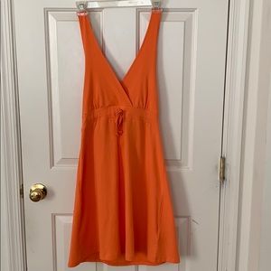 Orange Backless Dress